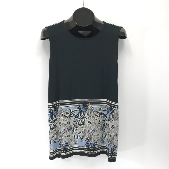 J. Jill Wearever Collection Sleeveless Floral Tunic Blouse Women's Medium Summer - Picture 1 of 12